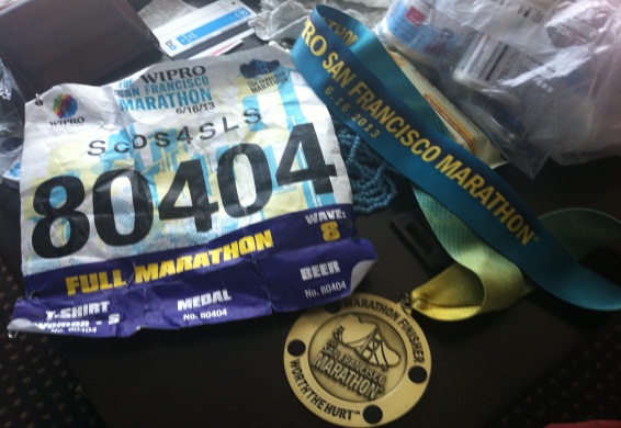 SF Marathon medal