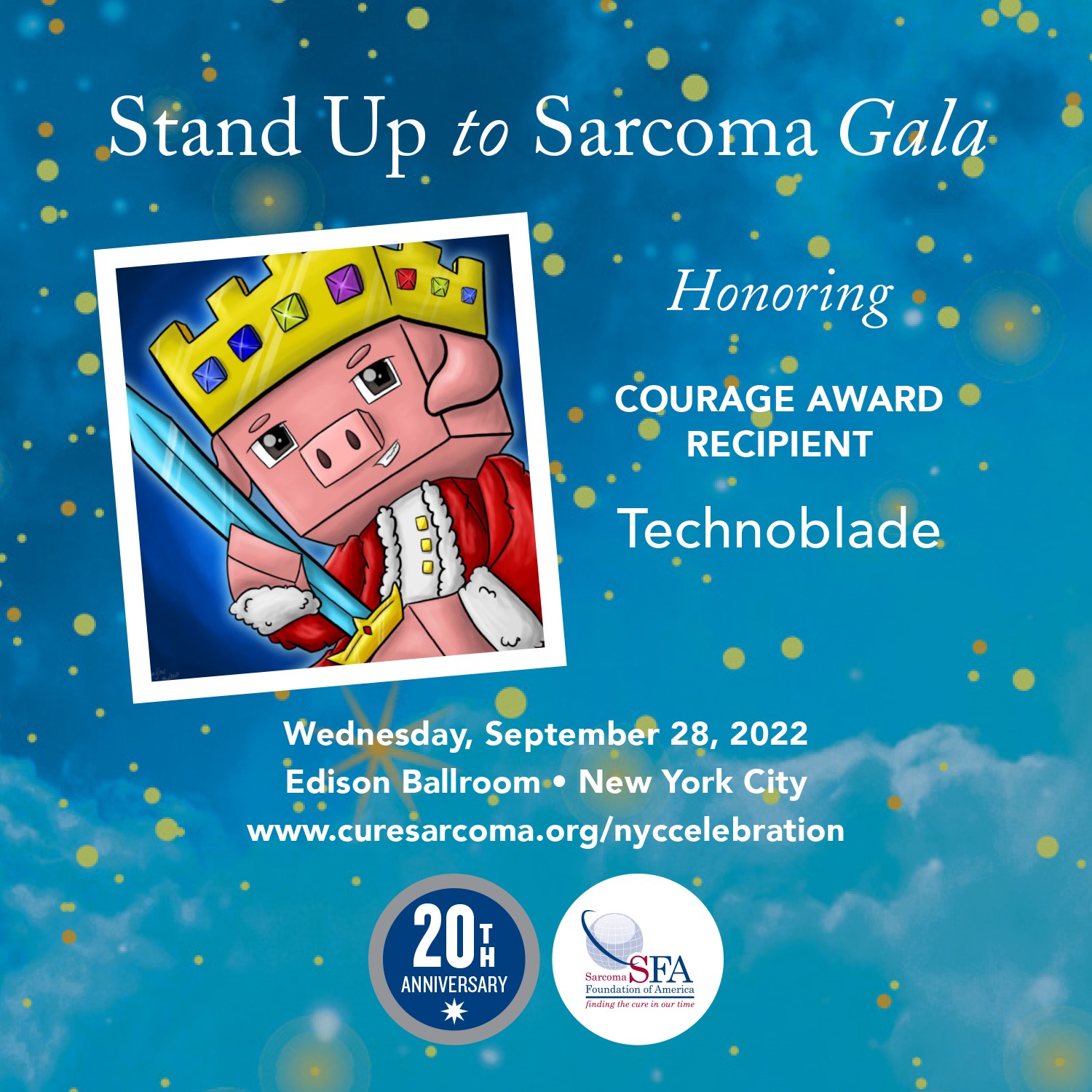 Technoblade To Be Honored by SFA with Courage Award